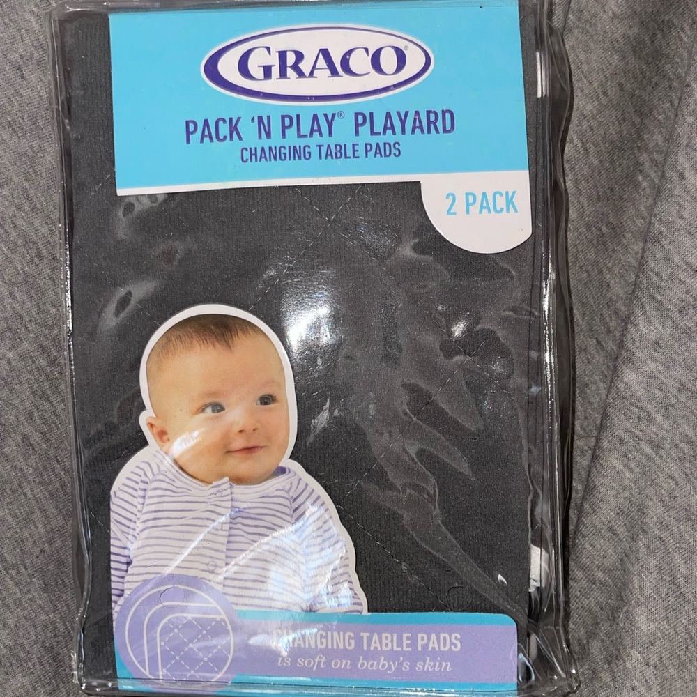 Graco Black  Pack N Play Changing Table Pads
